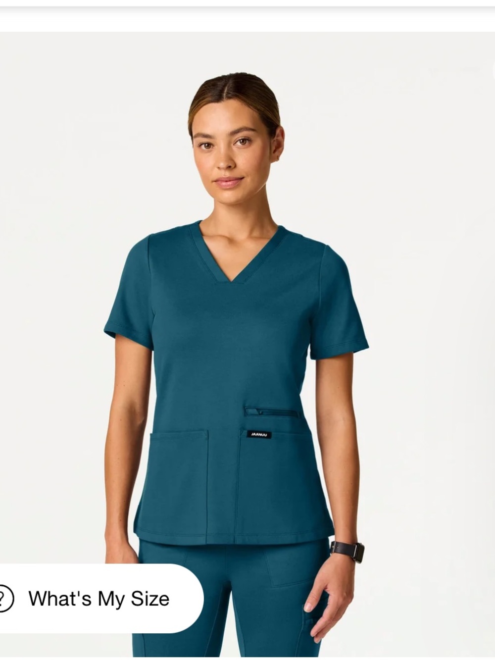 Jaanuu Women's Kass slim 4 pocket Scrub Top BRAND NEW